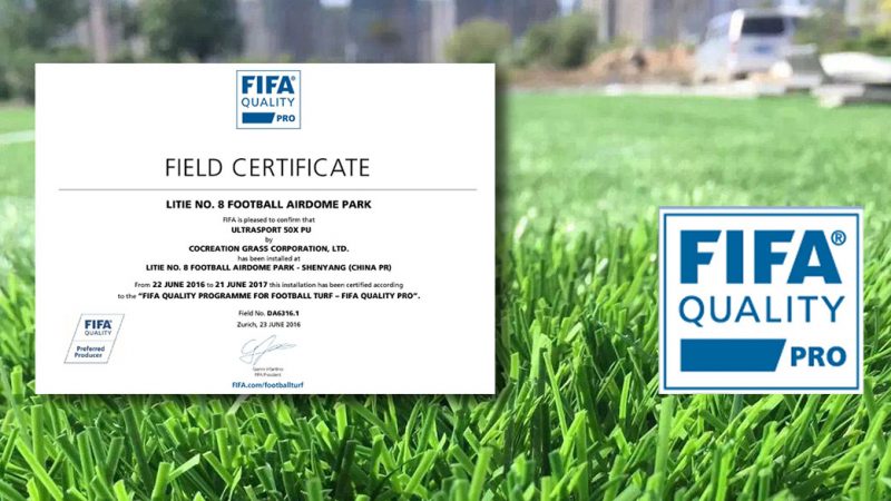 FIFA Quality Pro otorgado a CCGrass en la ciudad natal de los mejores futbolistas chinos