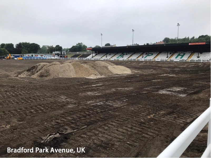 El trabajo se ha comenzado en Bradford Park Avenue 1