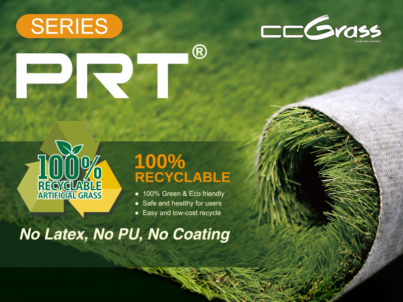 CCGrass, producto de césped artificial, 100% reciclable