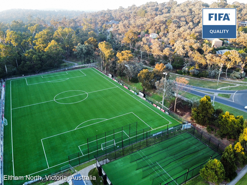 Repavimentación del Eltham North FIFA Pitch, sede del Eltham Redbacks FC