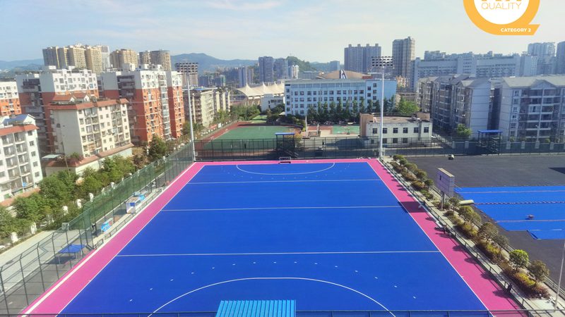 Campo Certificado por la FIH para el Centro Nacional de Entrenamiento de Hockey de Dazhou, China