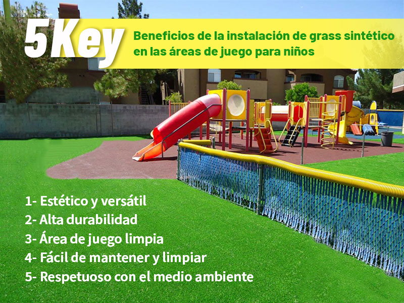 CCGrass, beneficios de la instalación de césped sintético para niños