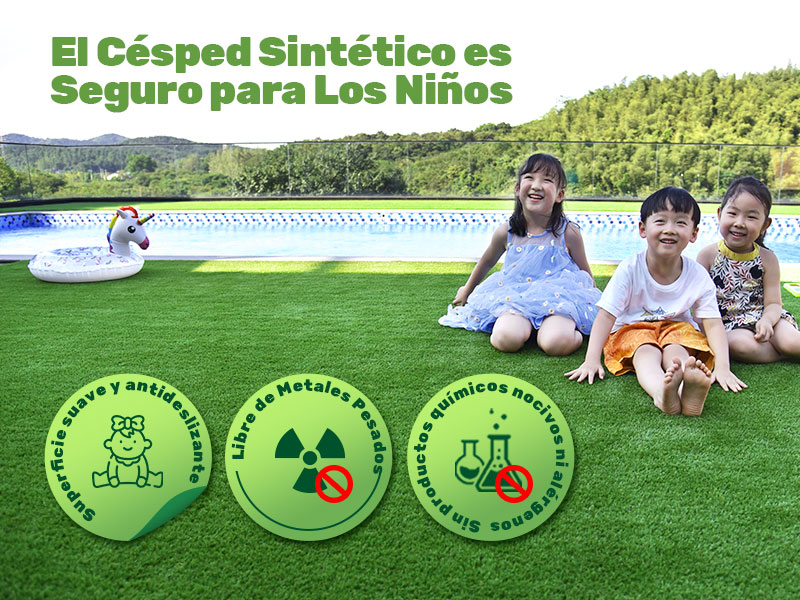 CCGrass, el césped sintético es seguro para los niños