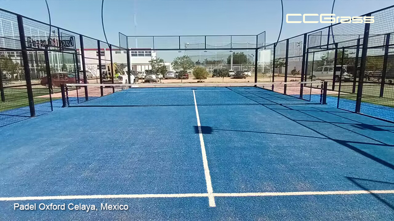 CCGrass, pista de pádel de pasto sintético, Padel Oxford Celaya, Mexico