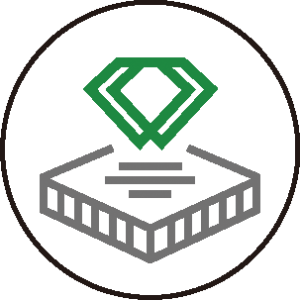 Forma clásica de diamante