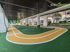 12-Césped Sintético en el área Multideportiva de una Escuela