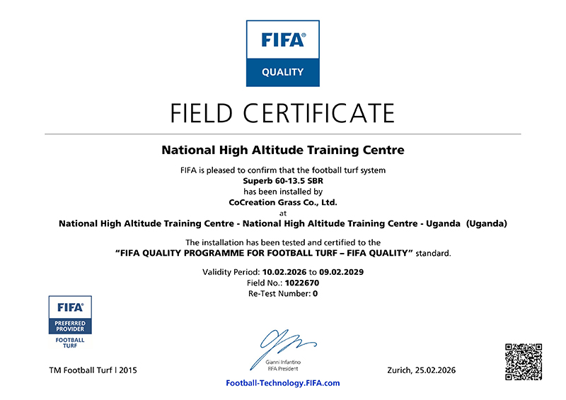 Certificación FIFA Quality para campos