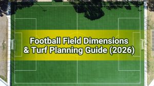 Medidas de una cancha de fútbol y guía de planificación de pasto sintético