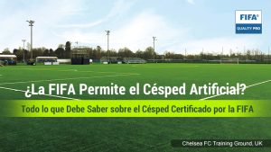 Campo de entrenamiento con certificación FIFA Quality Pro en el Chelsea Football Club.