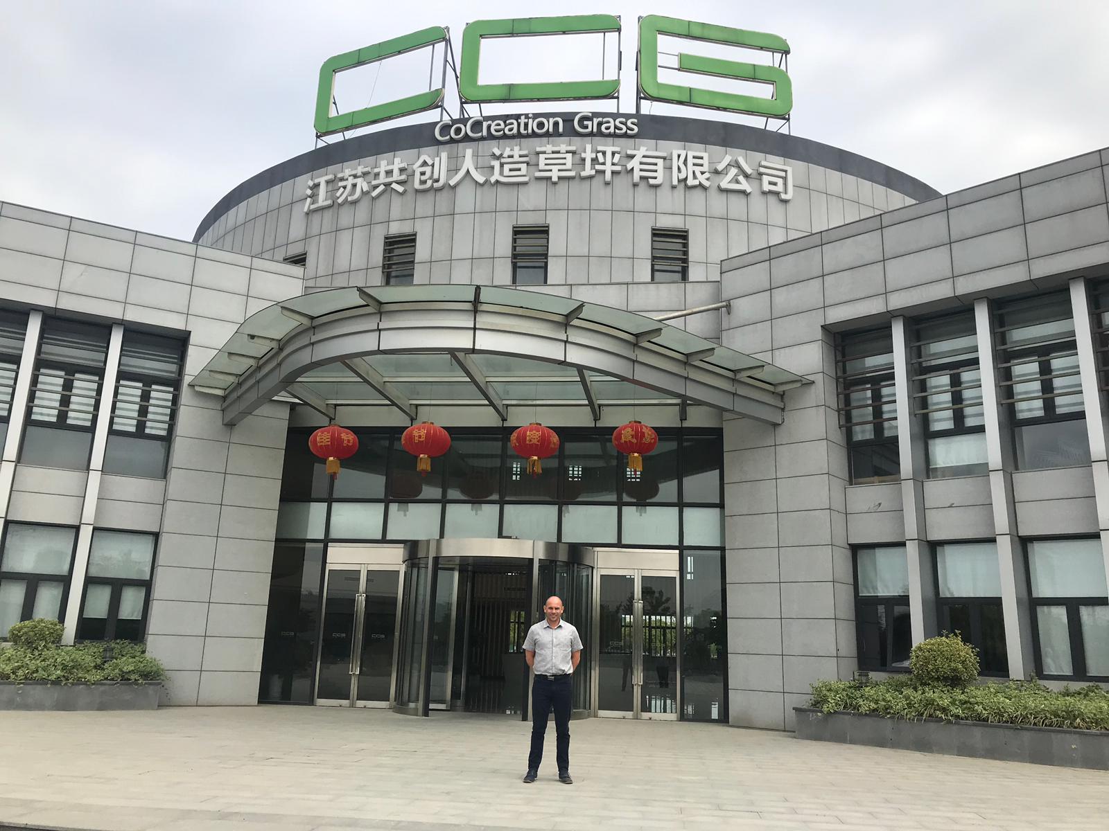 La visite de Jamie Forrester à CCGrass en Chine