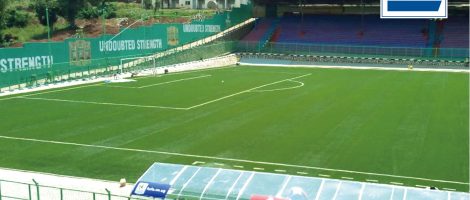 CCGrass a arrivé à fournir un terrain avec FIFA Qualité à Sainte Marie Stade en Ougada