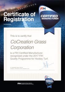 FIH Company Certificate