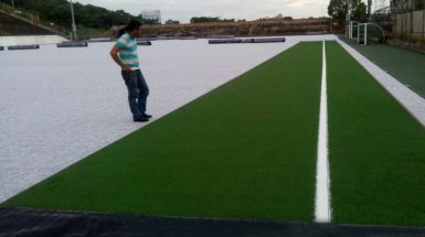 ccgrass-installation sports artificial grass manufacturer Synthetic-turf-field National Stadium in Nicaragua-1
