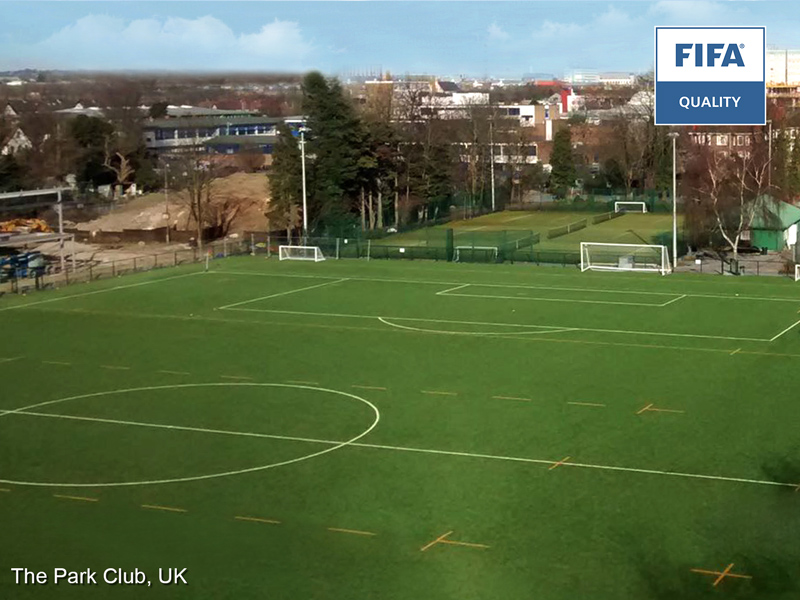 State-of-the-art artificial grass field in Great Britain