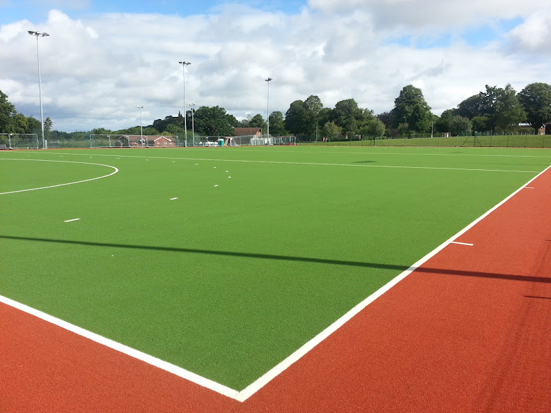 Artificial grass for hockey fields