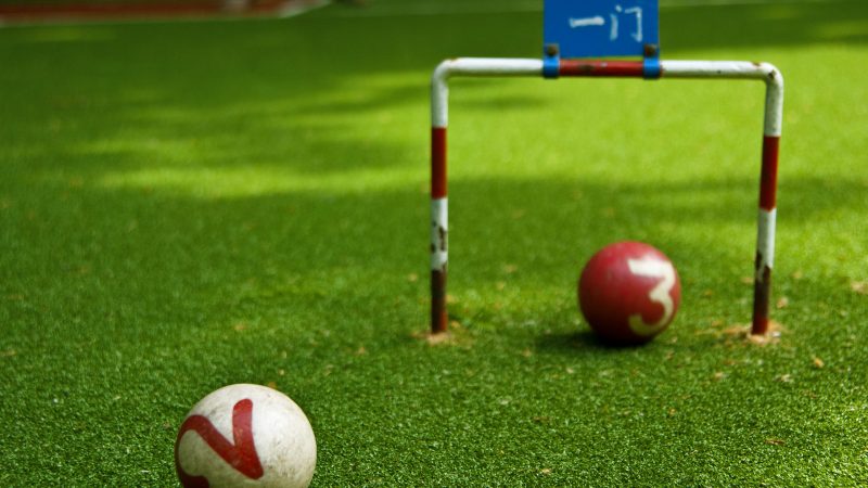 Characteristics of artificial grass for gate ball field