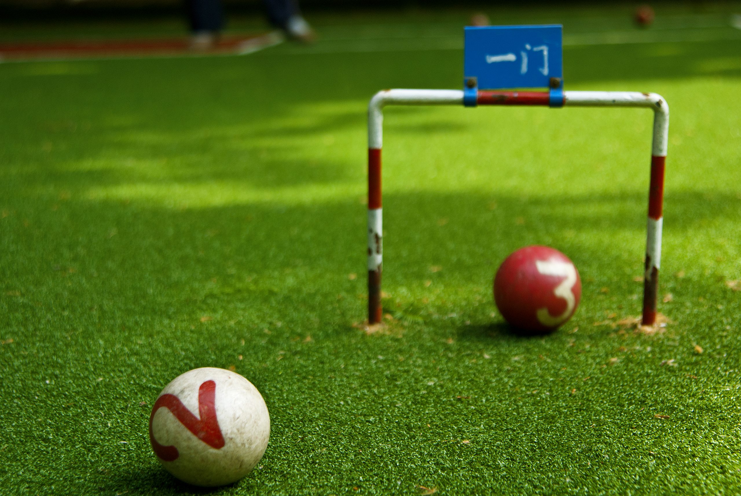 Characteristics of artificial grass for gate ball field