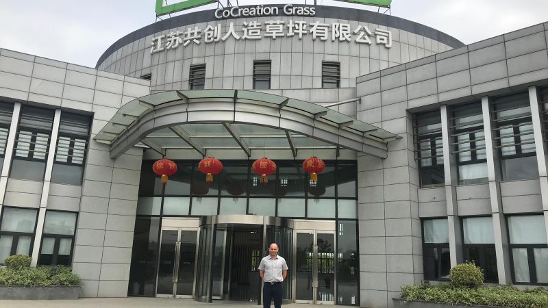 Jamie Forrester visiting CCGrass in China