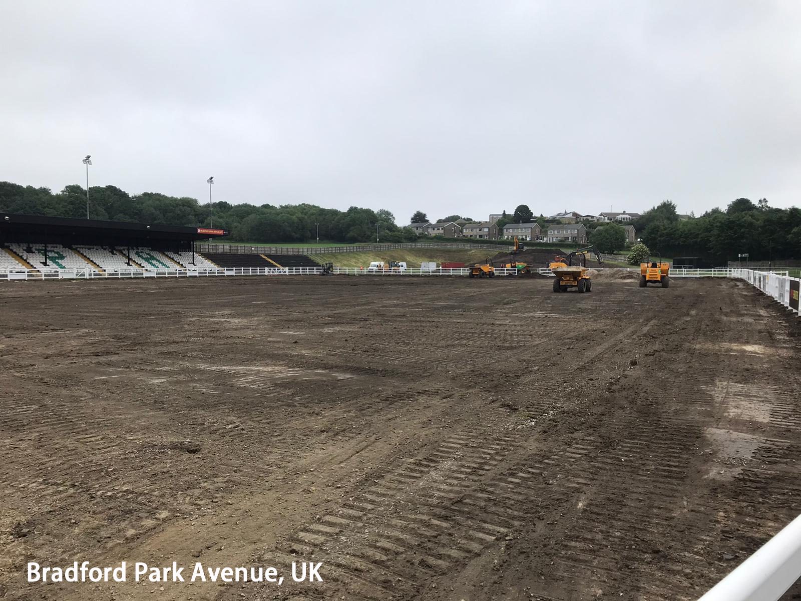 CCGrass has begun working at Bradford Park Avenue (2)