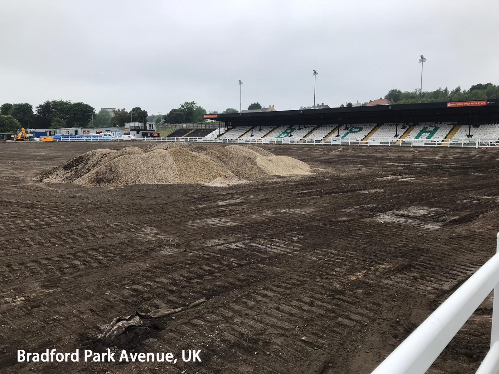 CCGrass has begun working at Bradford Park Avenue