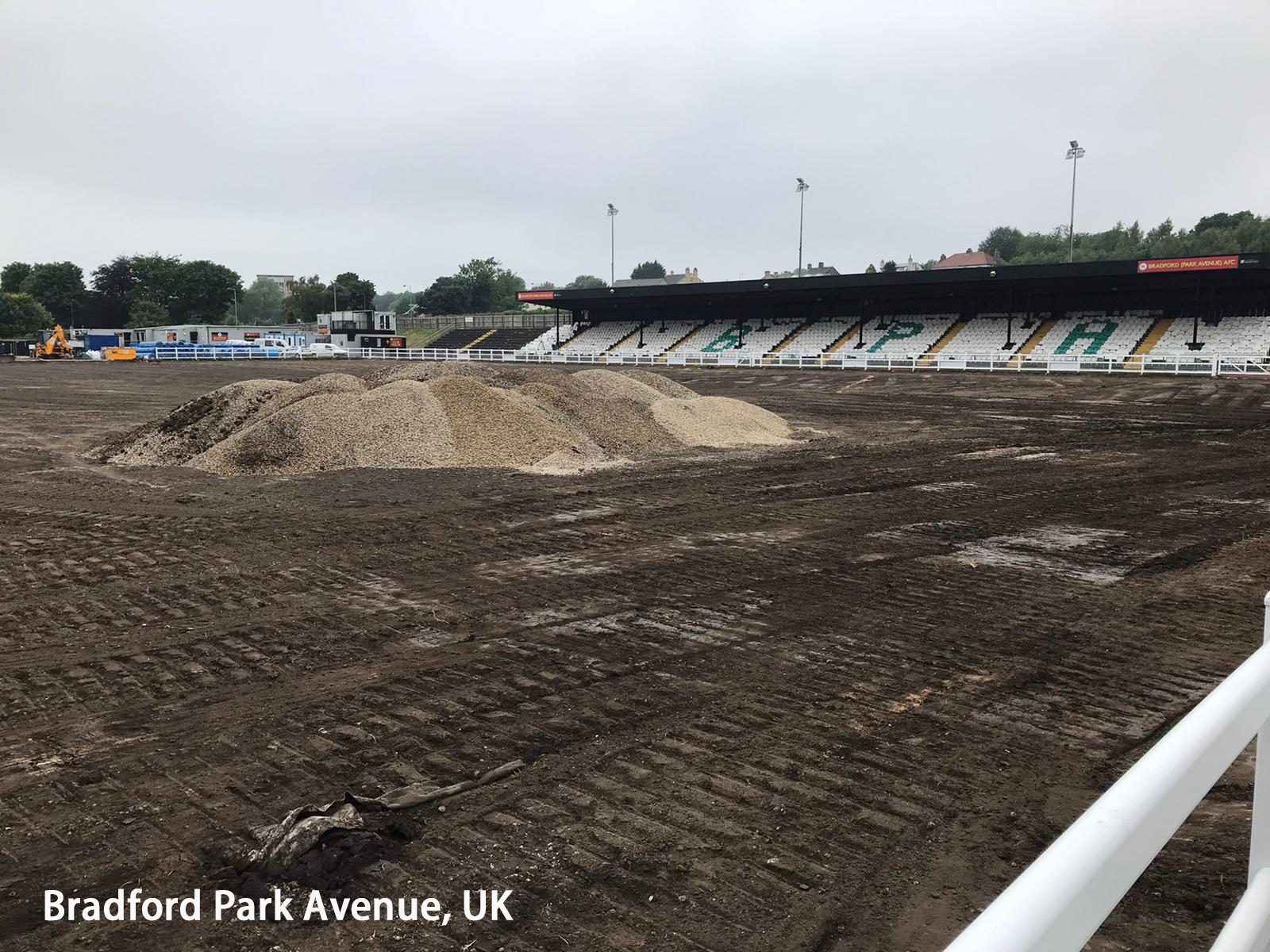 CCGrass has begun working at Bradford Park Avenue