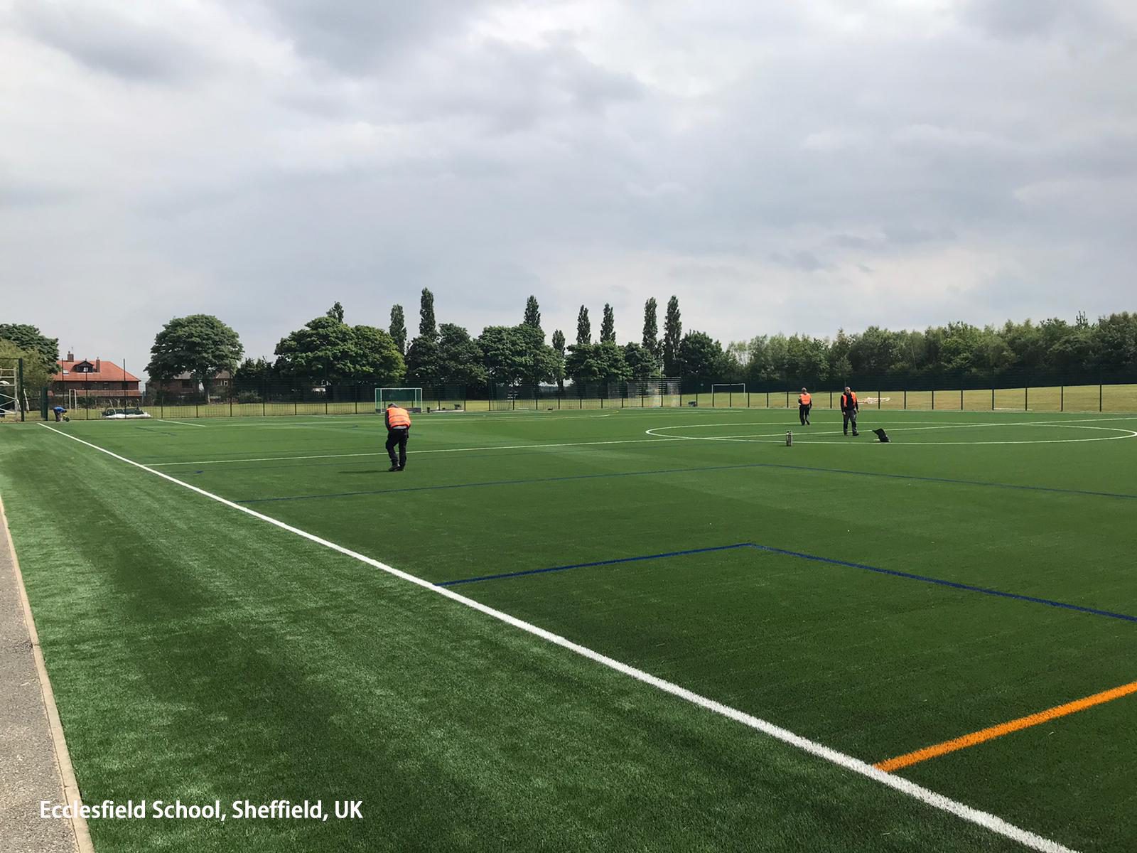 CCGrass, football field at Ecclesfield School, Sheffield