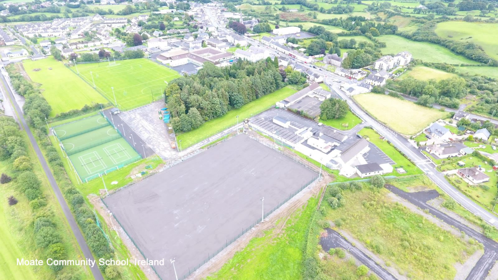 Moate Community School pitch is ready to be filled 2