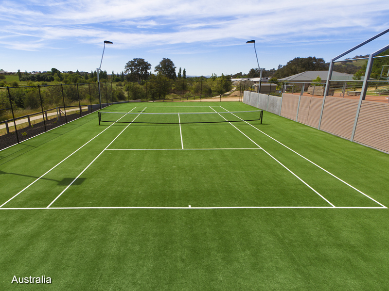 Low Maintenance Artificial Grass for Tennis Court