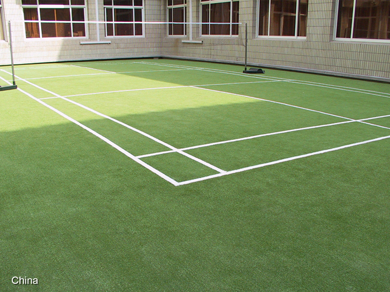Safe and Durable Artificial Grass Tennis Court for School