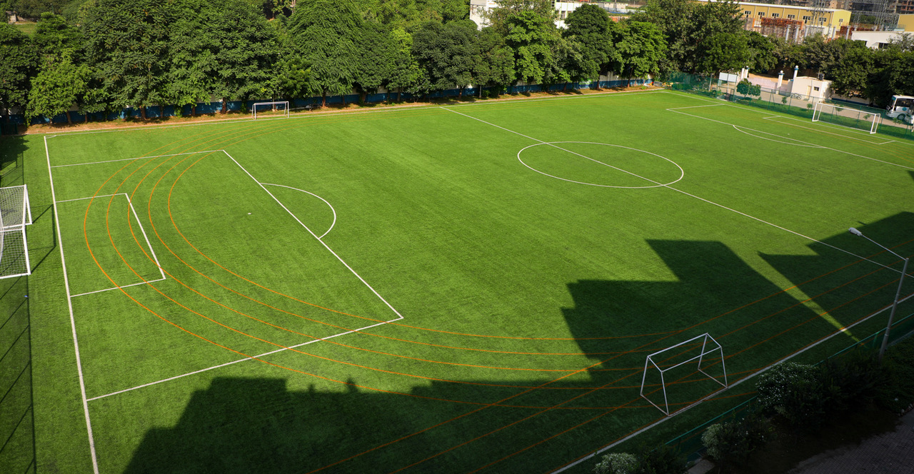 CCGrass, football field, BGS International School, India