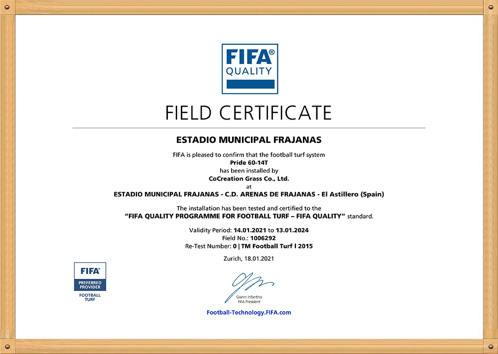 field certificate