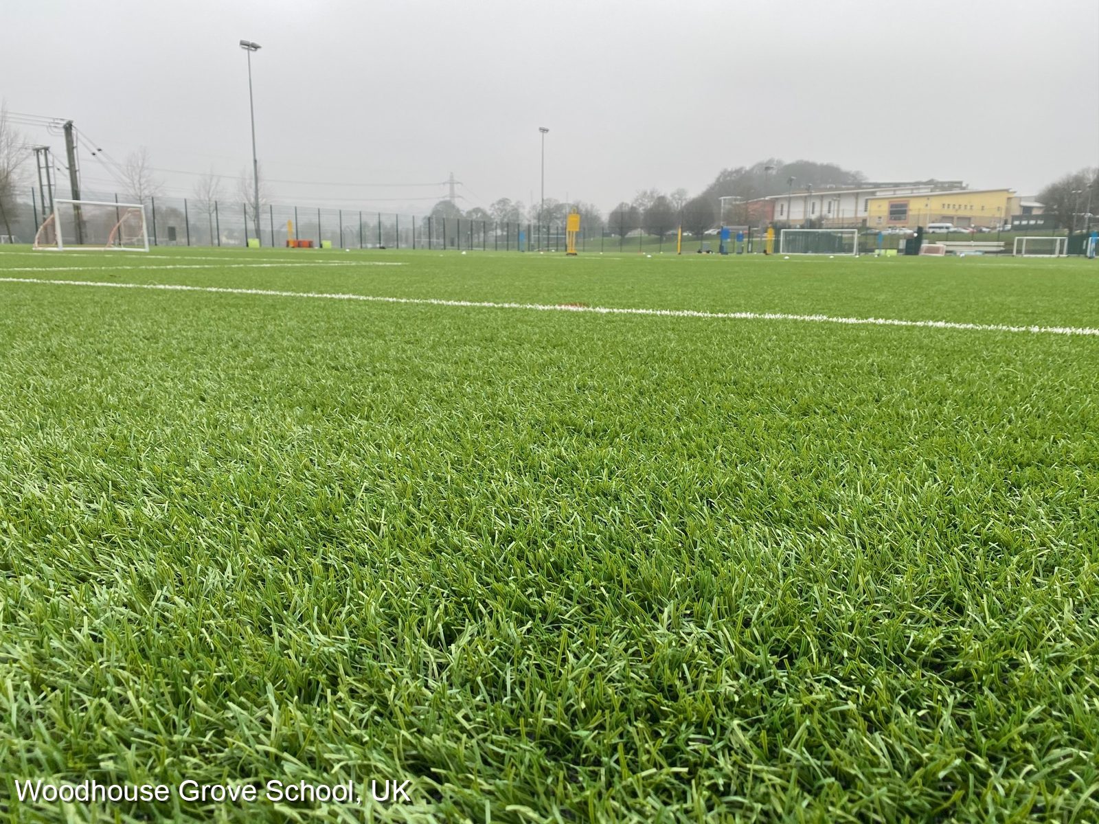 CCGrass, football field, Woodhouse Grove School, UK