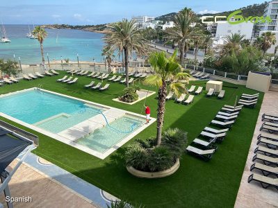 CCGrass, artificial grass around pool