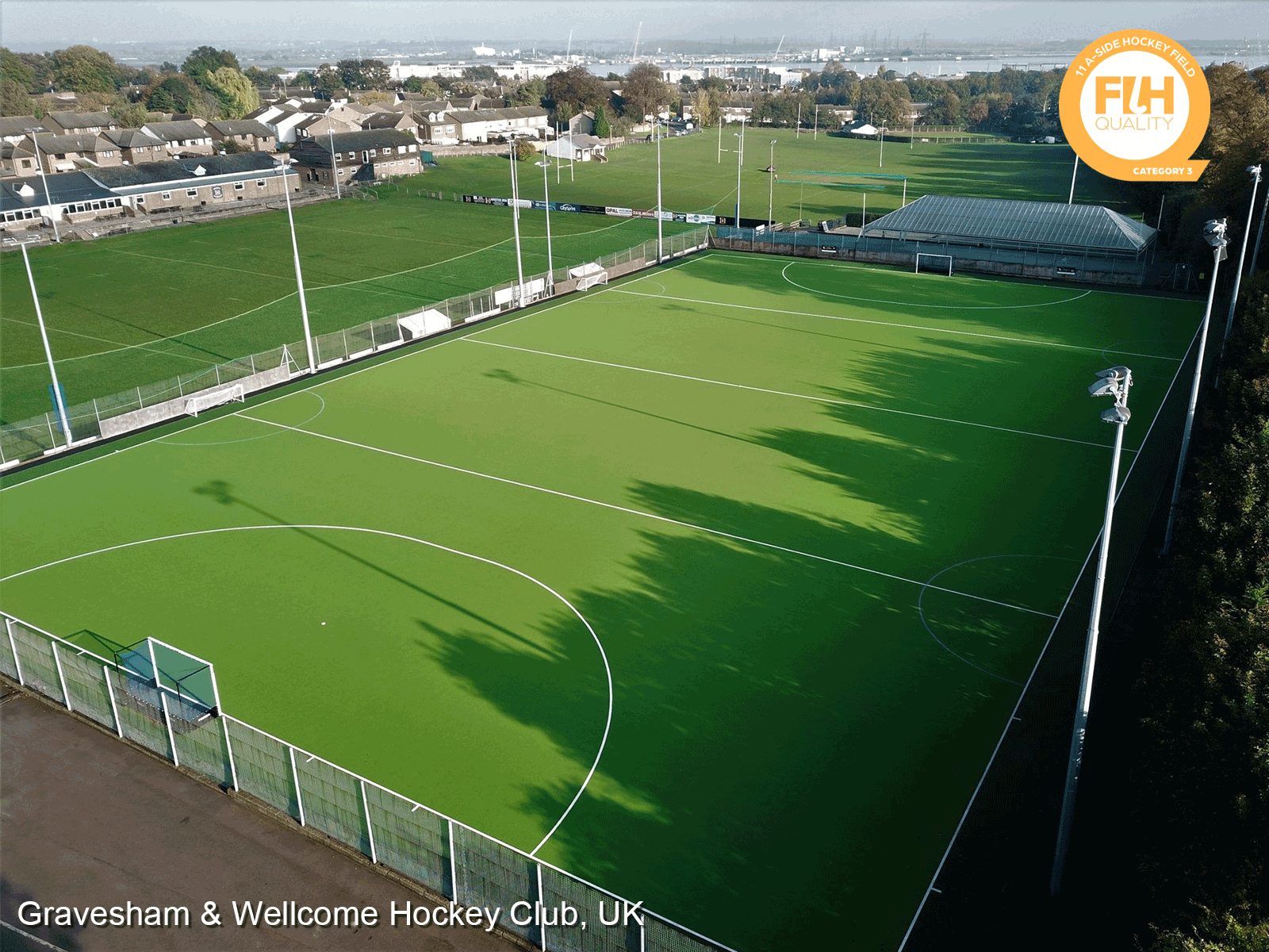 CCGrass, hockey field, Gravesham & Wellcome Hockey Club, UK