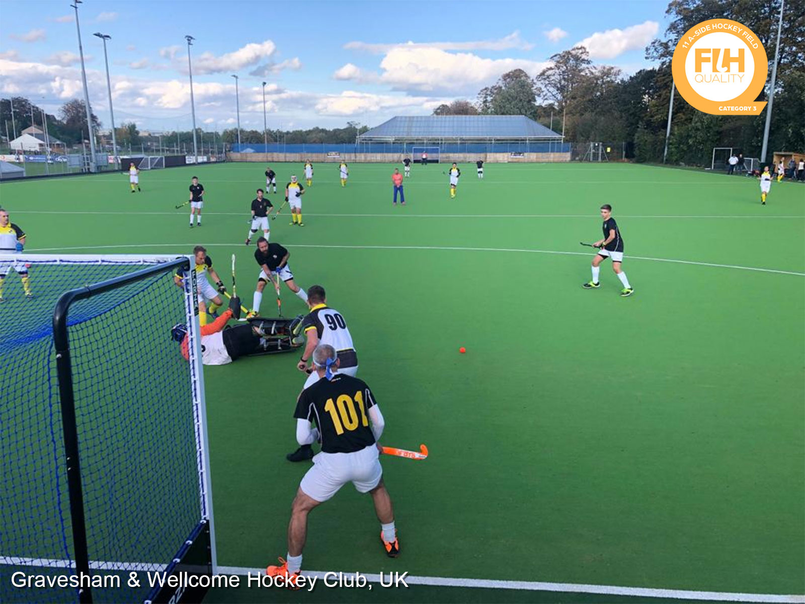 CCGrass, hockey field, Gravesham & Wellcome Hockey Club, UK