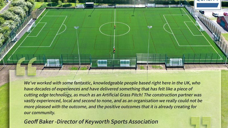 Great Feedback from Keyworth United Community Football Club