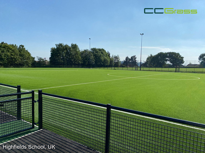 CCGrass, football field, Highfields School