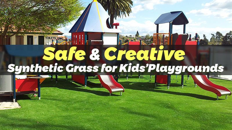 CCGrass, safe & creative synthetic grass for kids playgrounds