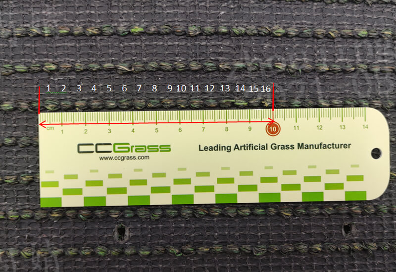 CCGrass, artificial grass stitch rate