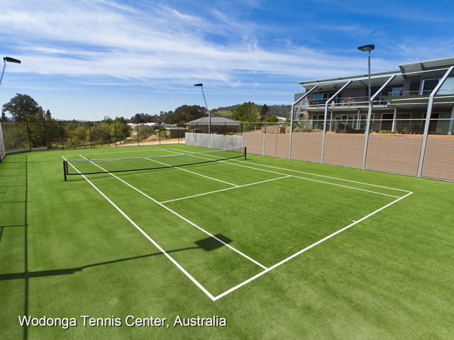 CCGrass, Stunning synthetic grass tennis court for Wodonga Tennis Center