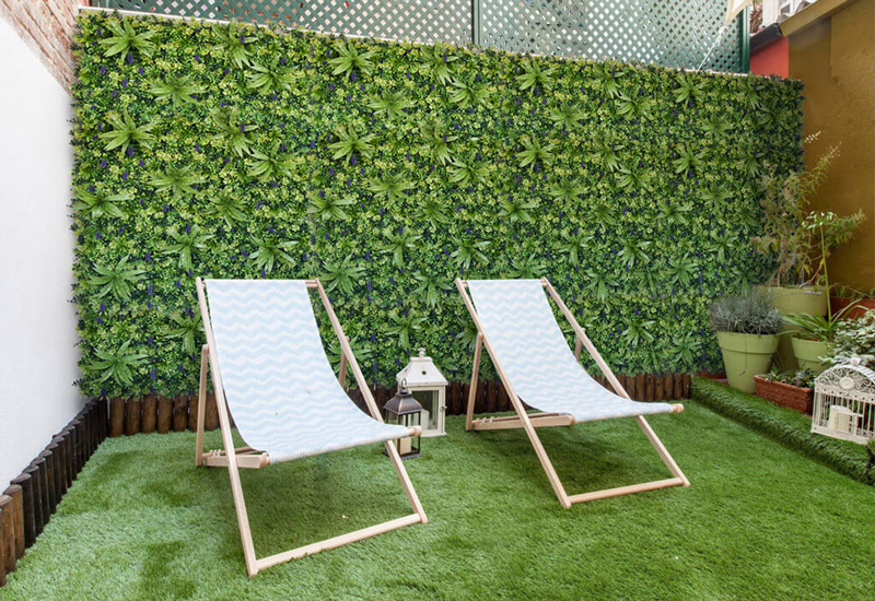 CCGrass, residential outdoor faux living wall
