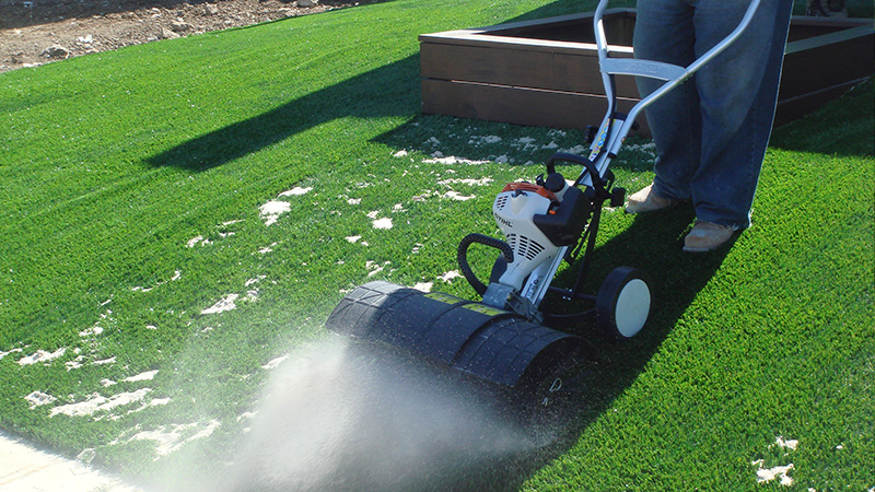CCGrass, artificial grass power broom
