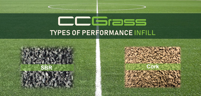 CCGrass, Types of Performance Infill, SBR and Cork