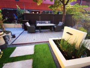 Small Patio Ideas with Artificial Grass