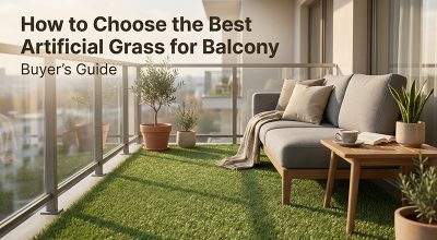 How to Choose the Best Artificial Grass for Balcony | Buyer’s Guide