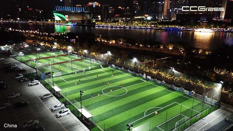 5-a-side and 7-a-side artificial turf pitches at a football center