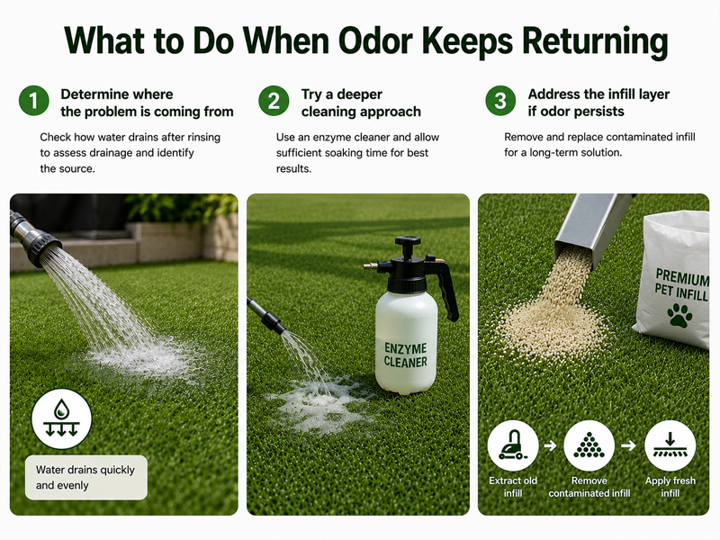 Step-by-step guide to fix artificial grass odor from dog urineStep-by-step guide to fix artificial grass odor from dog urine