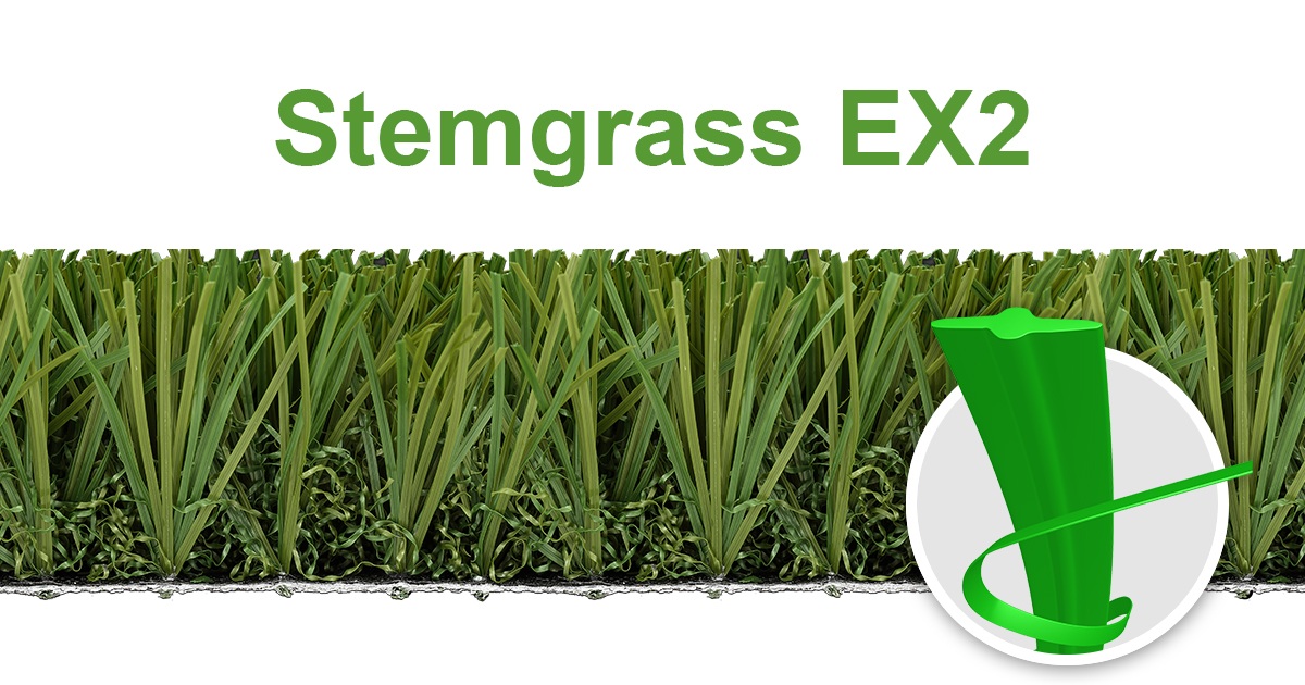 CCGrass Stemgrass EX2 straight and curly soccer turf