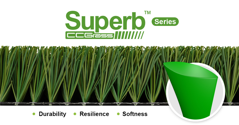 CCGrass Superb Series monofilament soccer turf