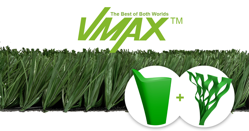 CCGrass Vmax mono and fibrillated soccer turf
